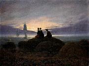 Caspar David Friedrich Moonrise by the Sea oil painting artist
